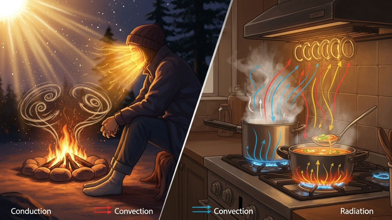 How Does Heat Transfer Through Conduction Convection Radiation